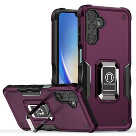 Military Grade Shockproof Hybrid Armor Case with Ring Grip for Samsung Galaxy A35 5G - Purple