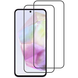 2-Pack Edge-to-Edge Full Coverage HD Tempered Glass Screen Protector for Samsung Galaxy A35 5G
