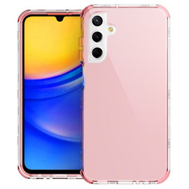 Military Grade Transparent Hybrid Case for Samsung Galaxy A35 5G - Rose Gold