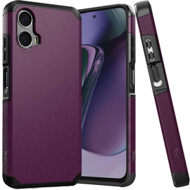 Shockproof Air Cushion Hybrid Case for Motorola Moto G Stylus 5G 2024 - Purple