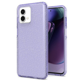 Stardust Glitter Hybrid Case for Motorola Moto G Stylus 5G 2024 - Purple