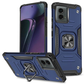 Military Grade Robust Series Dual Layer Hybrid Case with Ring Grip for Motorola Moto G Stylus 5G 2024 - Blue