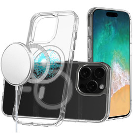 MagSafe Compatible Premium Hybrid Protective Case for iPhone 16 Pro Max - Clear