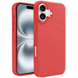 Nano Liquid Silicone Case for iPhone 16 - Red