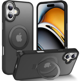 Shade Series MagSafe Case with Kickstand Ring Holder for iPhone 16 Plus - Black