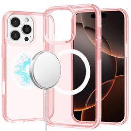 Slim Transparency MagSafe Case for iPhone 16 Pro Max - Pink