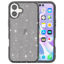 Crystal Glitter Fusion Case for iPhone 16 - Smoke