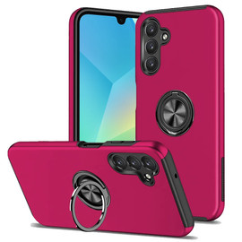 360 Rotating Ring Grip Hybrid Case for Samsung Galaxy A16 5G - Hot Pink