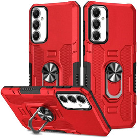 Military Grade Shockproof Hybrid Case with Ring Grip for Samsung Galaxy A16 5G - Red