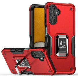 Military Grade Shockproof Hybrid Armor Case with Ring Grip for Samsung Galaxy A16 5G - Red