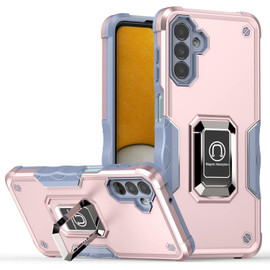 Military Grade Shockproof Hybrid Armor Case with Ring Grip for Samsung Galaxy A16 5G - Rose Gold