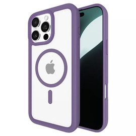 Acrylic Transparent Case with MagSafe for iPhone 16 Pro Max - Purple