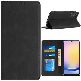 Leather Folio Wallet Case for Samsung Galaxy A16 5G - Black