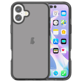 Ultra Slim Hybrid Transparent Case for iPhone 16 - Smoke