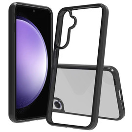 Fusion Shield Tough Snap-on Transparent Case for Samsung Galaxy S25 - Black