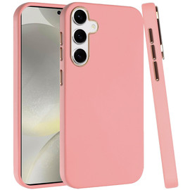 Soft Touch Dual-Layer Hybrid Case for Samsung Galaxy S25 - Pink