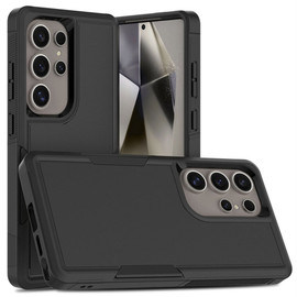 Military Grade TUFF Hybrid Armor Case for Samsung Galaxy S25 Ultra - Black