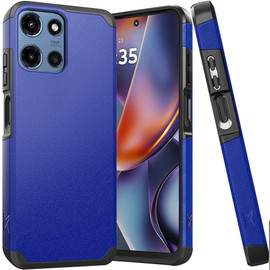 Shockproof Air Cushion Hybrid Case for Motorola Moto G 2025 - Classic Blue