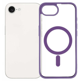 Acrylic Transparent Case with MagSafe for iPhone 16e - Purple