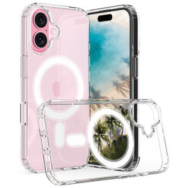 Premium MagSafe Hybrid Protective Clear Case for iPhone 16 Plus