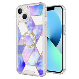 Shockproof Fusion Shield Tough Snap-on Case with Ring Grip for iPhone 16e - Galaxy