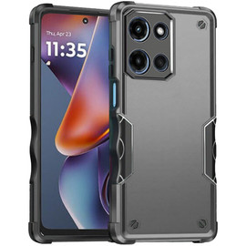 Military Grade Shockproof Hybrid Armor Case for Motorola Moto G 2025 - Grey