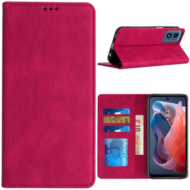 Custodia Libro In Pelle PU Con Chiusura Magnetica Per Motorola Moto G82 5G - Cover Portafoglio Con Funzione Stand - Nero