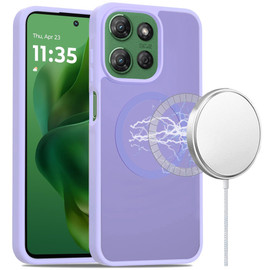 Shade Series Hybrid Case with MagSafe Magnetic Ring for Motorola Moto G Power 2025 - Light Purple