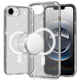 Crystal Glitter Fusion Case with MagSafe for iPhone 16e - Smoke