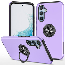 360 Rotating Ring Grip Hybrid Case for Samsung Galaxy A36 5G - Purple