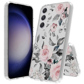 Fusion Shield Tough Snap-on Case for Samsung Galaxy A36 5G - Pink Roses