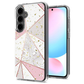 Karat Series Hybrid Case for Samsung Galaxy A36 5G - Marble Pink White