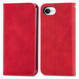 Leather Folio Wallet Case for iPhone 16e - Red