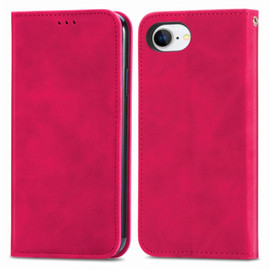 Leather Folio Wallet Case for iPhone 16e - Hot Pink