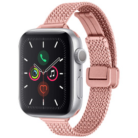 Braided Mesh Stainless Steel Band for Apple Watch 49mm / 46mm / 45mm / 44mm - Pink