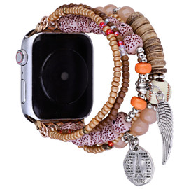 Beaded Ornaments Bracelet Band for Apple Watch 42mm / 41mm / 40mm - Coffee