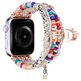 Love Pendant Beads Ornaments Bracelet Band for Apple Watch 42mm / 41mm / 40mm - Colorful