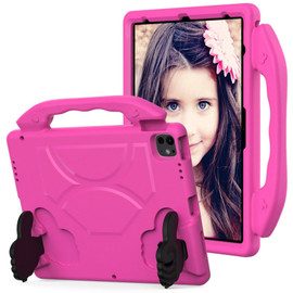 Kids Friendly Drop Resistant Case with Handle and Stand for iPad iPad Air 11-inch (M3/M2) - Hot Pink