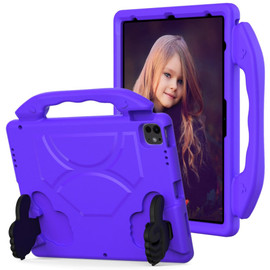 Kids Friendly Drop Resistant Case with Handle and Stand for iPad iPad Air 11-inch (M3/M2) - Purple