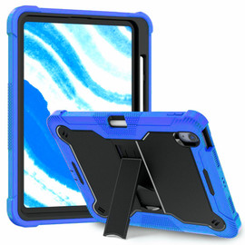 Shockproof Rugged Hybrid Armor Case with Kickstand for iPad Air 11-inch (M3/M2) - Blue