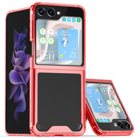 Clarity Collection Transparent Case for Samsung Galaxy Z Flip 6 - Red
