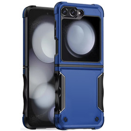 Military Grade Shockproof Hybrid Armor Case for Samsung Galaxy Z Flip 6 - Blue
