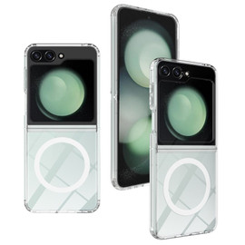 Tough Shield Clear Case with MagSafe Magnetic Ring for Samsung Galaxy Z Flip 6