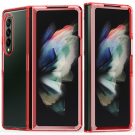 Clarity Collection Transparent Case for Samsung Galaxy Z Fold 6 - Red