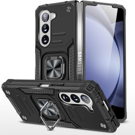 Robust Series Dual Layer Hybrid Case with Ring Grip for Samsung Galaxy Z Fold 6 - Black