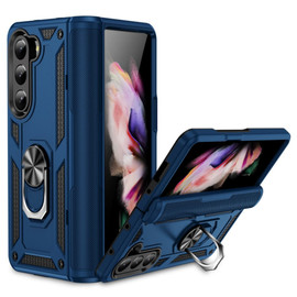 Ring Grip Hybrid Case with Hinge Protection for Samsung Galaxy Z Fold 6 - Blue