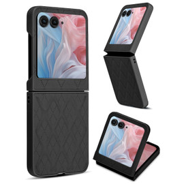 Argyle Leather Protective Cover for Motorola Razr 2024 - Black