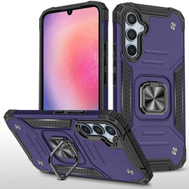 Military Grade Robust Series Dual Layer Hybrid Case with Ring Grip for Samsung Galaxy A26 5G - Purple