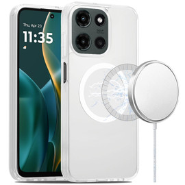 Shade Series Hybrid Case with MagSafe Magnetic Ring for Motorola Moto G Stylus 2025 - Clear