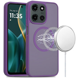 Shade Series Hybrid Case with MagSafe Magnetic Ring for Motorola Moto G Stylus 2025 - Purple